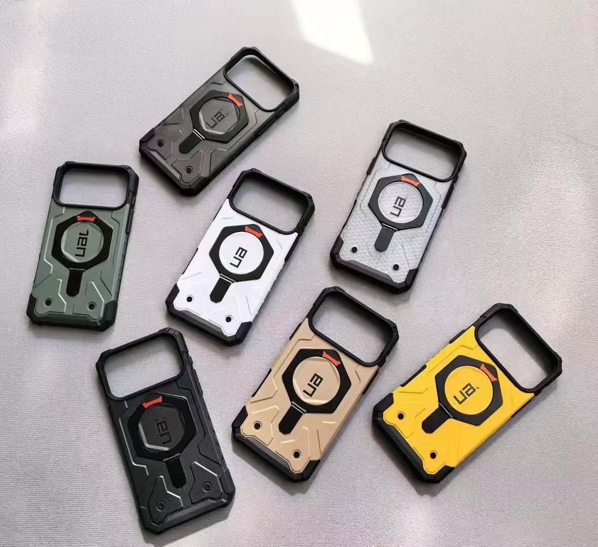 rugged magnetic kickstand case for iphone 17 17 air 17 pro 17 pro max shockproof outdoor sport magsafe iphone cover case