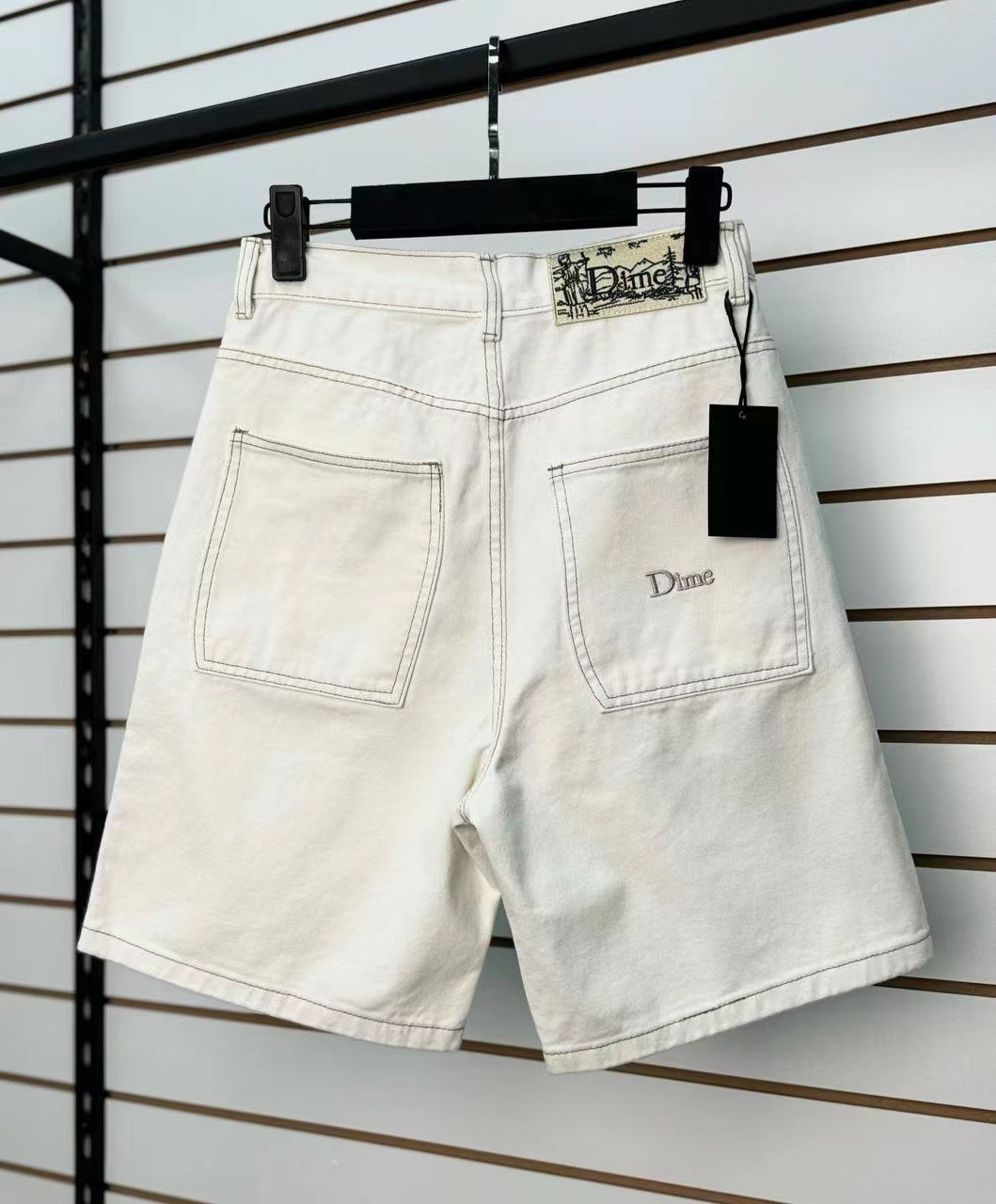Retro slanted side pocket mens denim shorts InsY2k fashionable loose street and womens hiphop basketball pants 240808