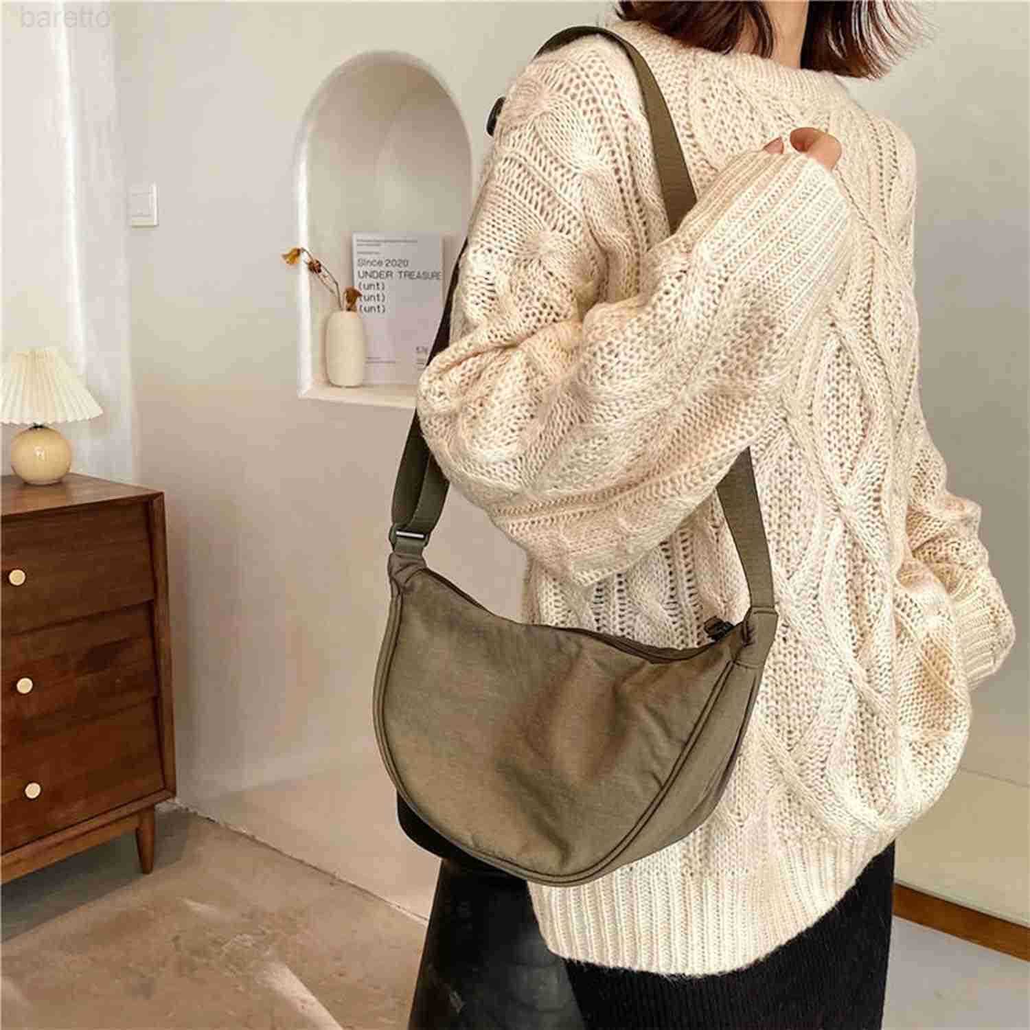 Bag for Women Men Small Nylon Crossbody Lightweight Shoulder Purse Travel Waist Bag Z250910