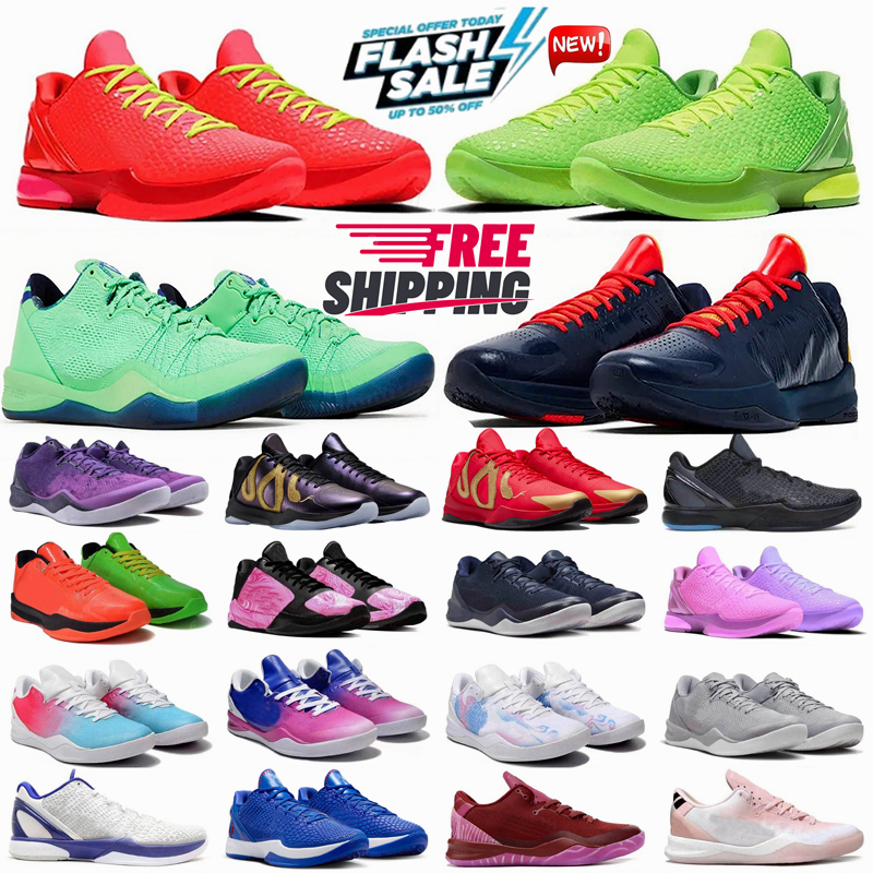 Designer Mamba NEW Basketball Fashion Mambas 8 Eybl Protro 6 Reverse Grinch What The white Mambacita 5 X-Ray Mens Women Sneakers Trainers Outdoor Shoes Kobeshoes