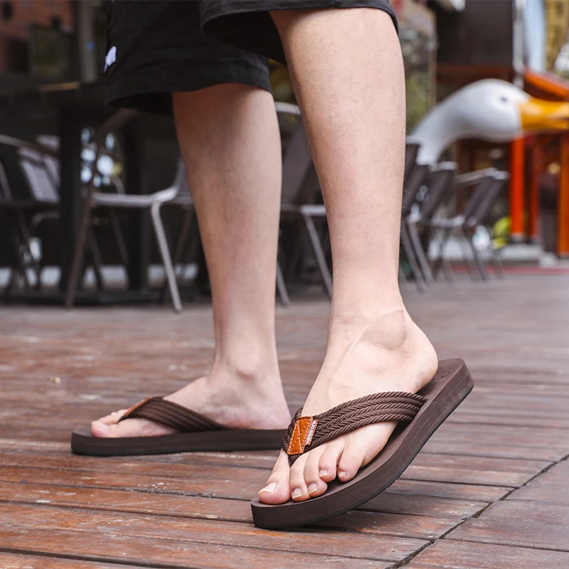 Big size 49 50 Men Flip Flops Summer Massage Slippers Casual Slides NonSlip Beach Indoor 250909