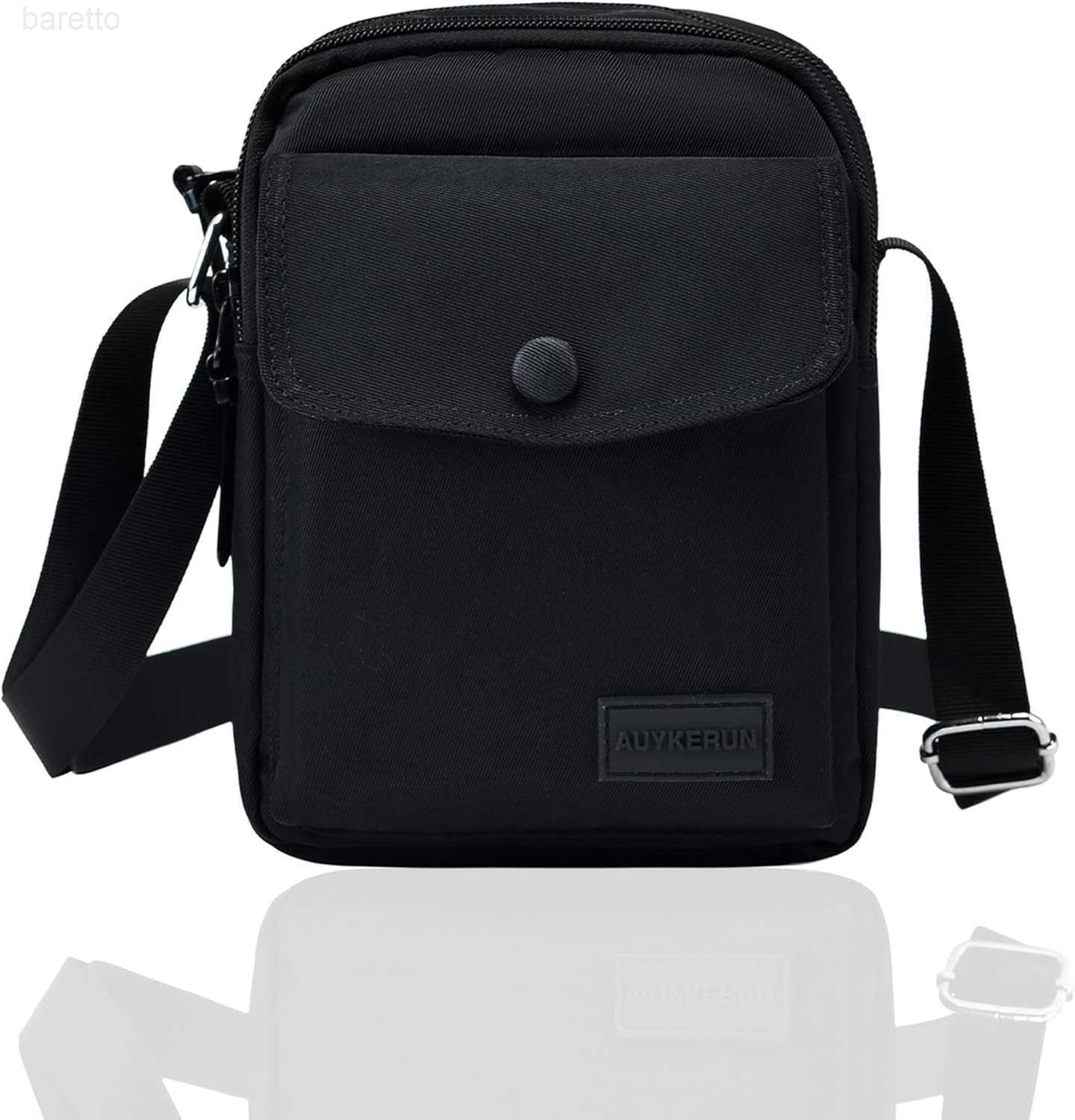 Nylon Crossbody Bags for Women with Adjustable Strap Mini Purse Shoulder Bag Traveling WorkoutBlack Z250909