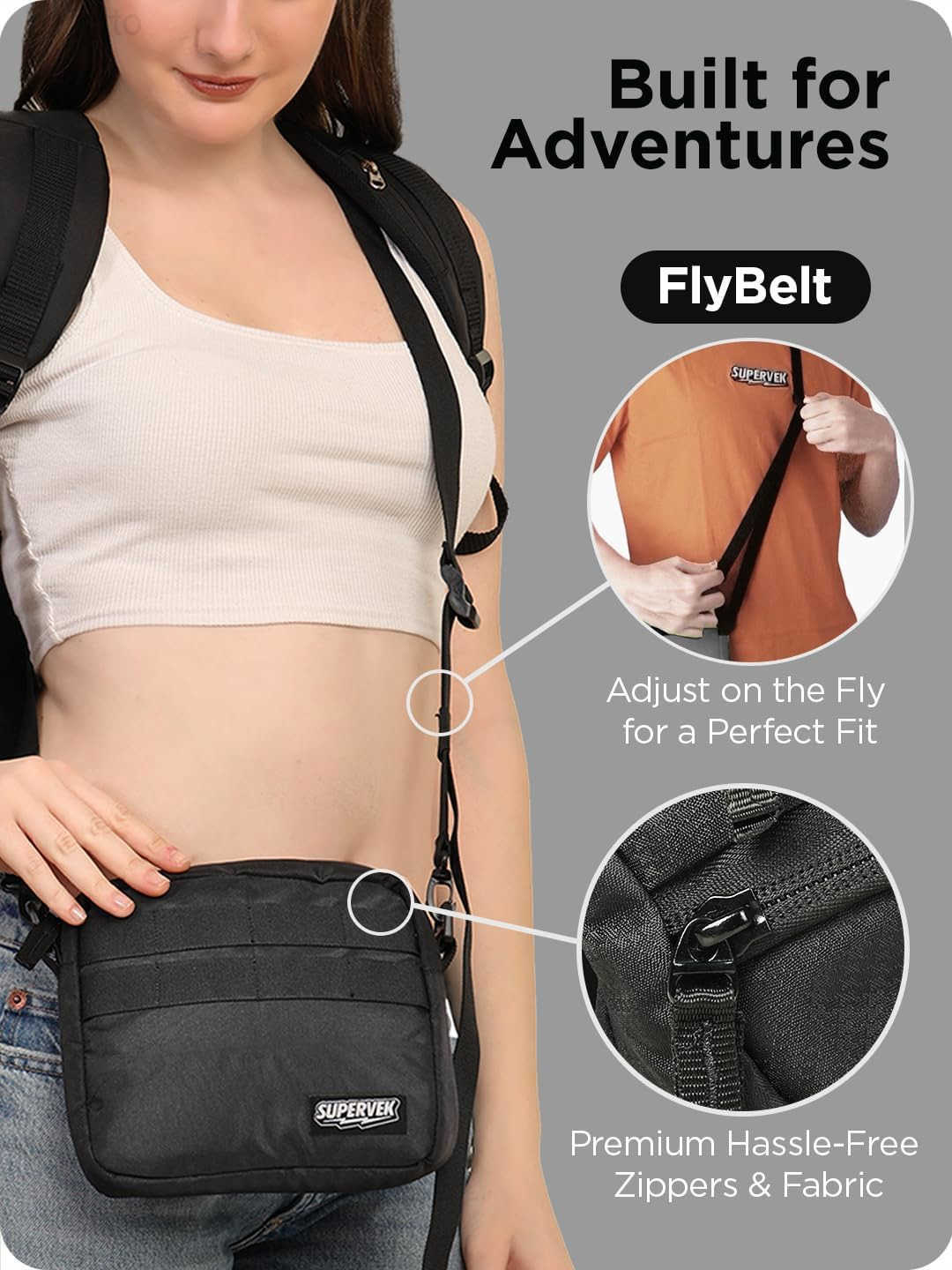 Bag for Men Women Durable Molle Tactical Webbing Crossbody Shoulder Organizer Messanger Bags Minimalist Compact Streetwear Urban Travel School Unisex 