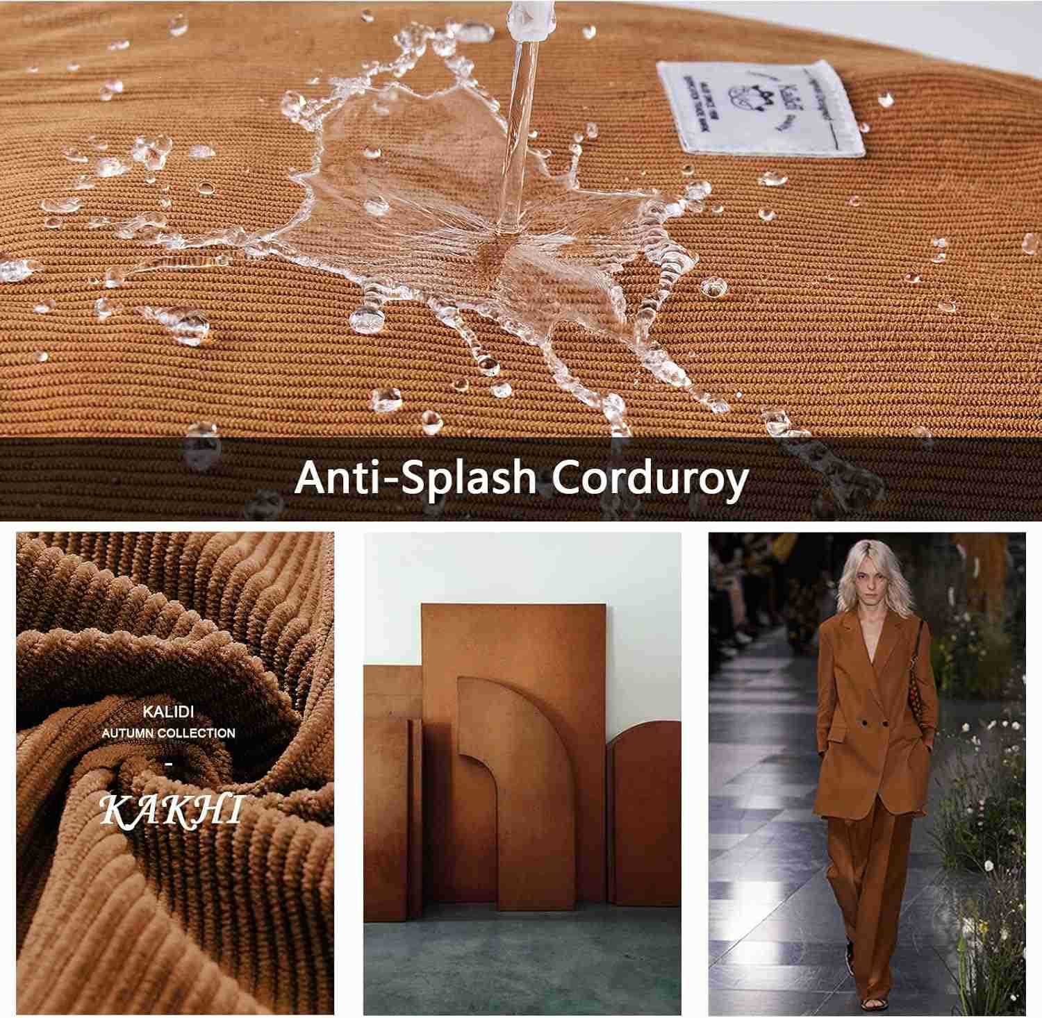 Corduroy Tote Bag Large Messenger Bag Shoulder Hobo Anti Splash Crossbody Zipper Bag Casual Work Shopping Women Z250909