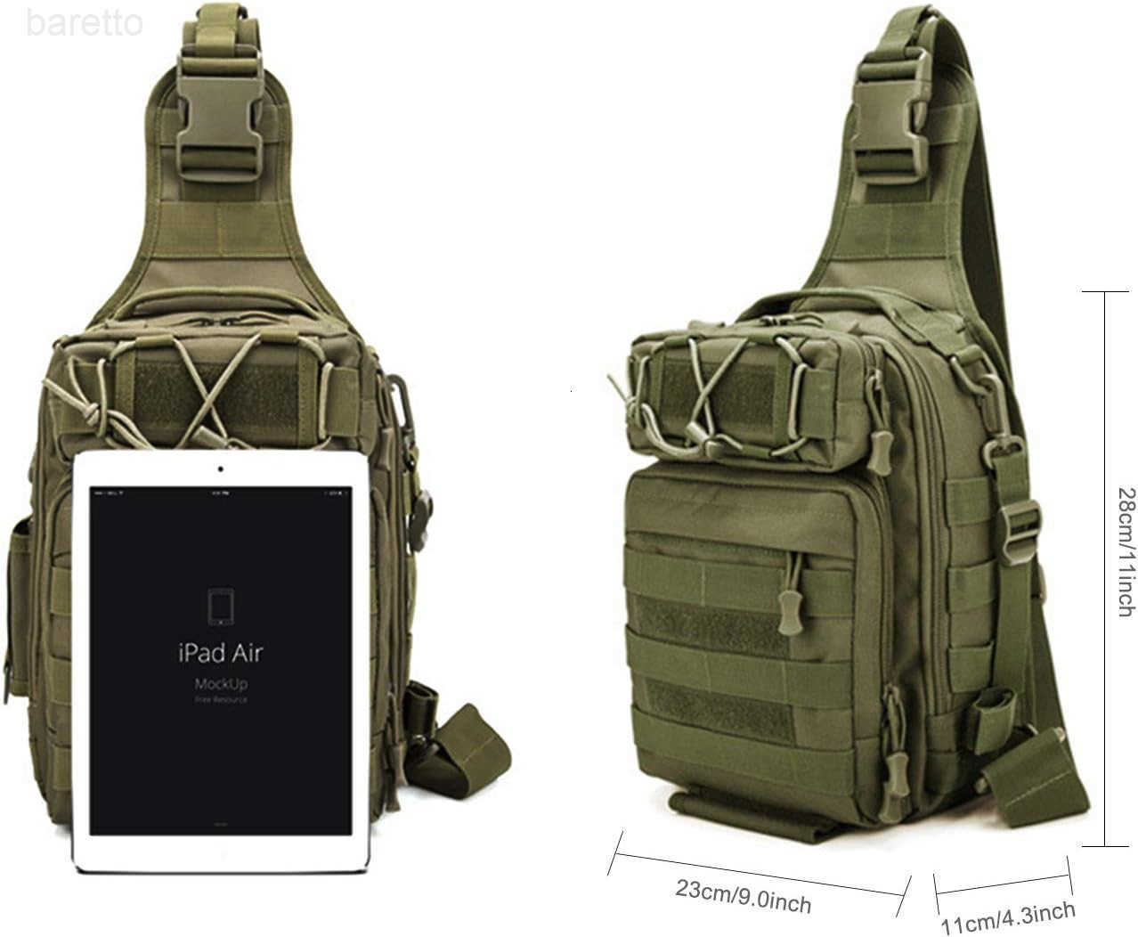 Gear Backpack Tackle Bag Multifunctional WaterResistant Single Shoulder Z250909