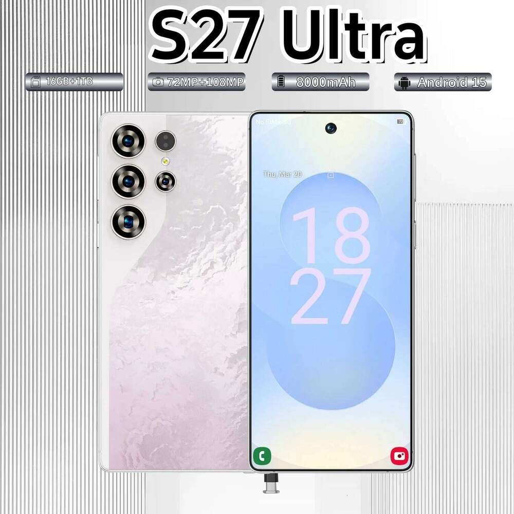 Fashion phone new S27 Ultra built-in pen 4G 3+16 Android 15 6.75-inch smartphone