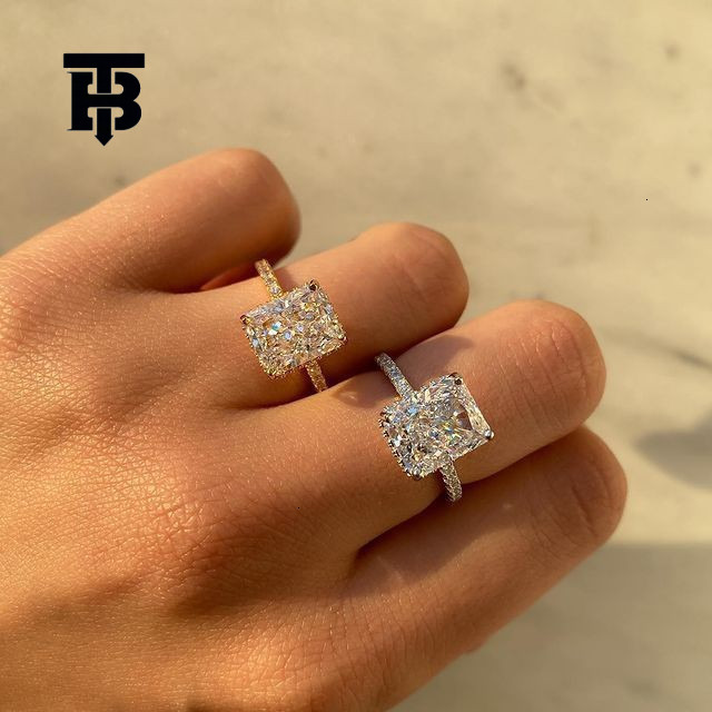 TB BHULAMTE Free Shipping New Designer Accessories Cross-border Ice Flower Cut Light Luxury Style Niche High-end Design Ring For Women
