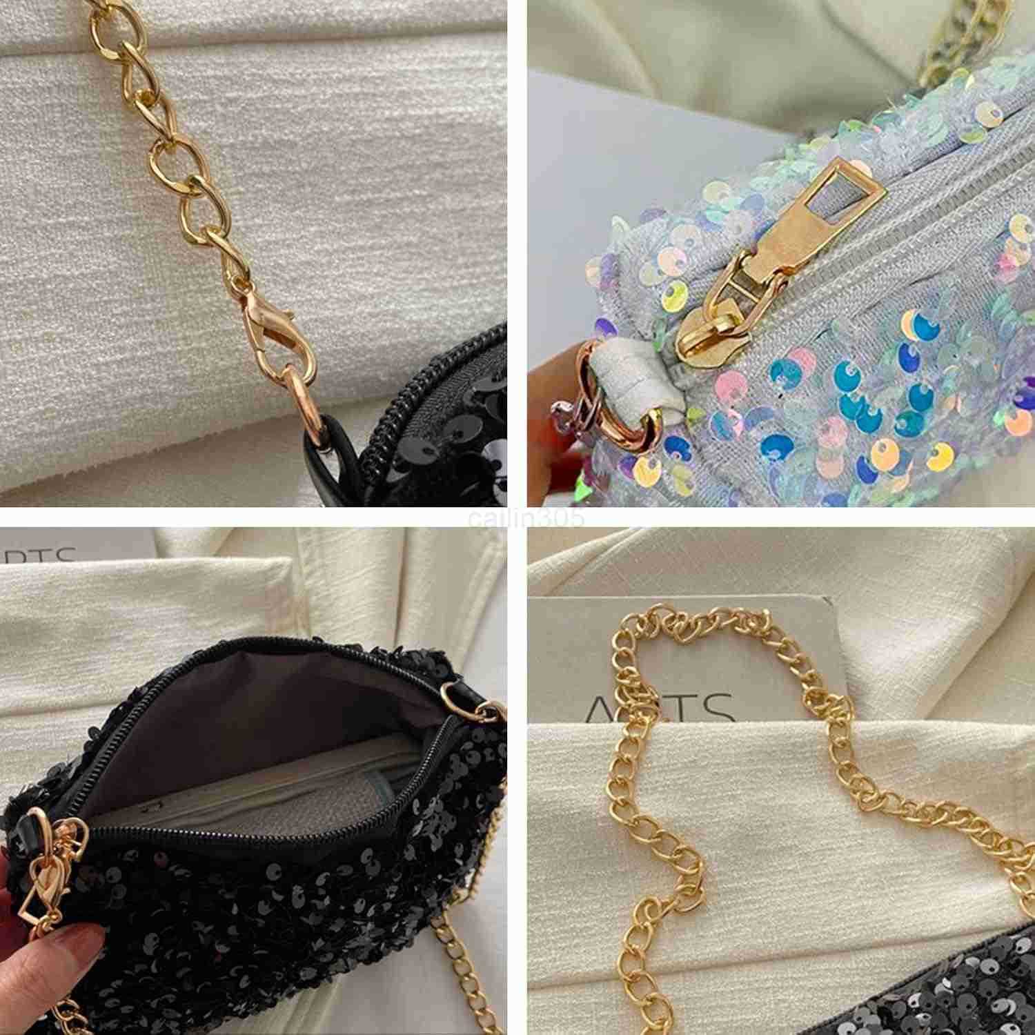 sparkly purse sequined disco shoulder bag bling purses for women Z25909