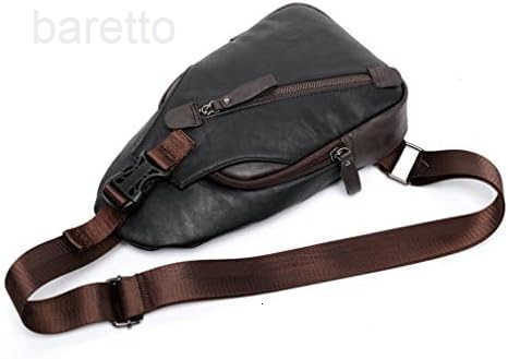 Leather Sling Bag Crossbody Backpack for Men Women Travel Outdoor Camping Z250909