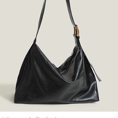 Large Capacity Women's Shoulder Bag Soft Leather Minimalist Style Handbag design Autumn New Designer Casual And Fashionable Commuting