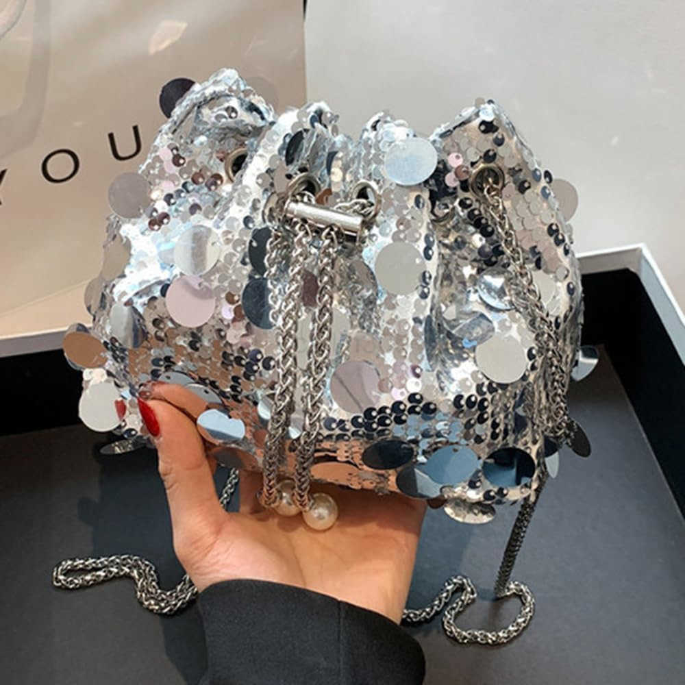Womens Evening Handbag Large Sequin Evening Bag Purses for Women Glitter Sparkly Handbag for Party Z25909