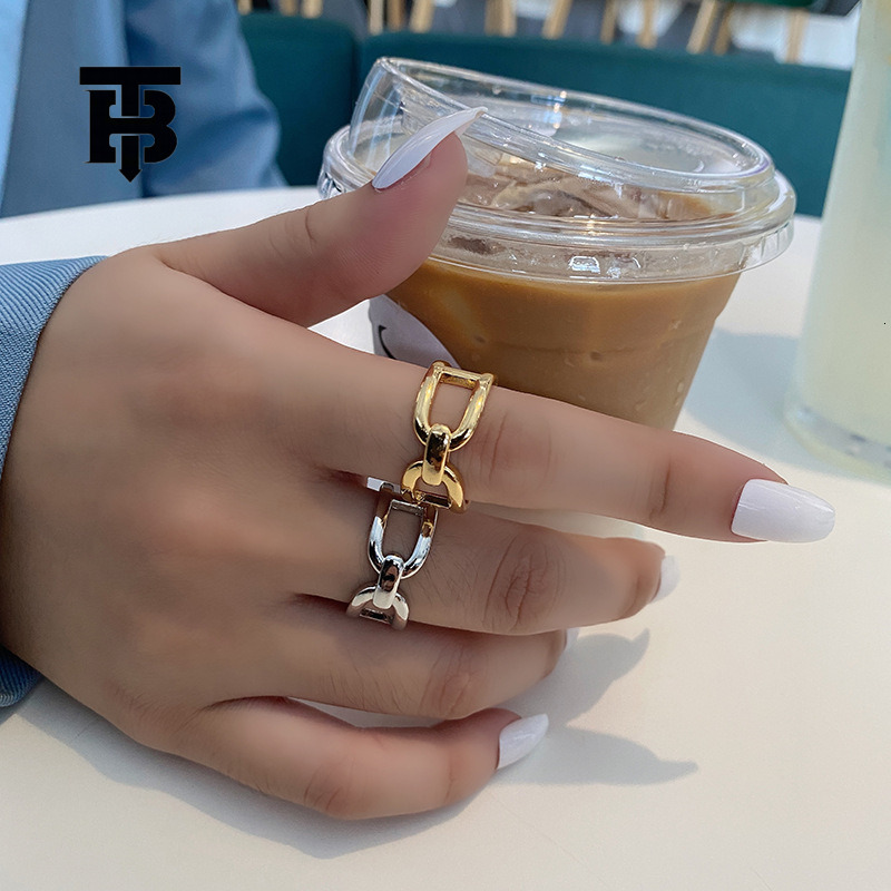 TB BHULAMTE Free Shipping New Designer Accessories Classic Fashion Cross Metal Texture Ring Creative Hip-hop Women's Open Index Finger Ring Light