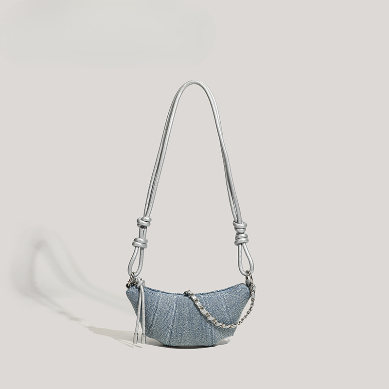 new women s denim leisure bag luxury bag niche super popular single shoulder underarm bag designer bag popular crossbody bag