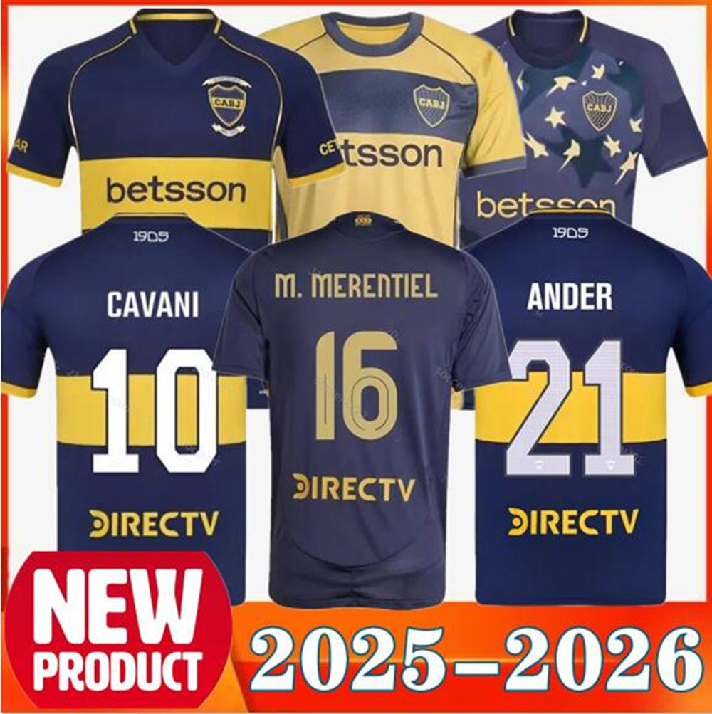 25 26 Boca Juniors CAVANI 120th Anniversary soccer jerseys 2025 2026 Special Benedetto VILLA MARADONA SALVIO home away third football shirt Men kids kit