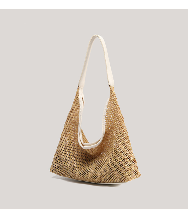 Women's Shoulder Bag design Niche Grass Bag New Woven Vegetable Basket Bag Autumn New Designer Bag Beach Vacation Bag Hand-held Bag