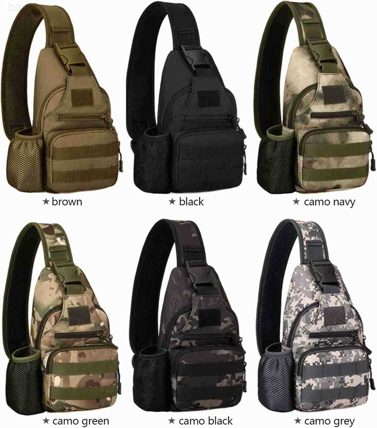 Tactical Sling Backpack Bag for Men Molle Crossbody Shoulder Bags Military EDC Chest Pack One Strap Daypack Z250909