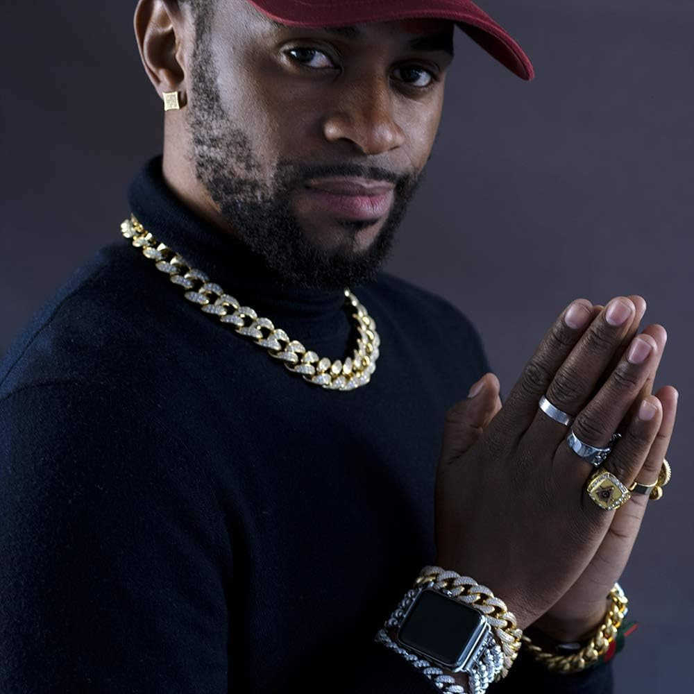 Gold Silver 11mm Square CZ Stud Earrings of Mens aretes para hombre Y260117