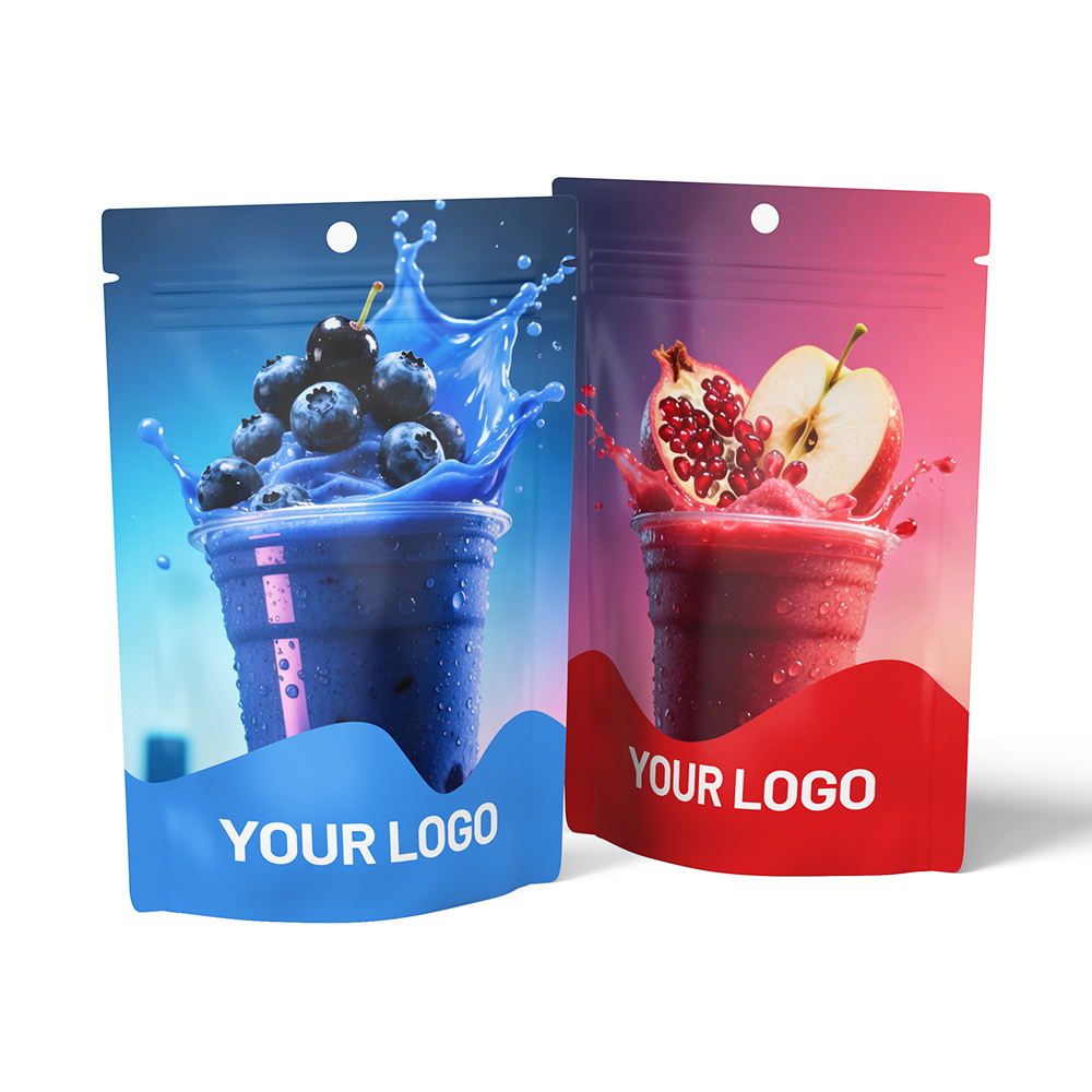 Custom Print Food Sugar Edible Gummy Candy Snack Packaging Mylar Bag Resealable Zipper Stand up Pouch with Window