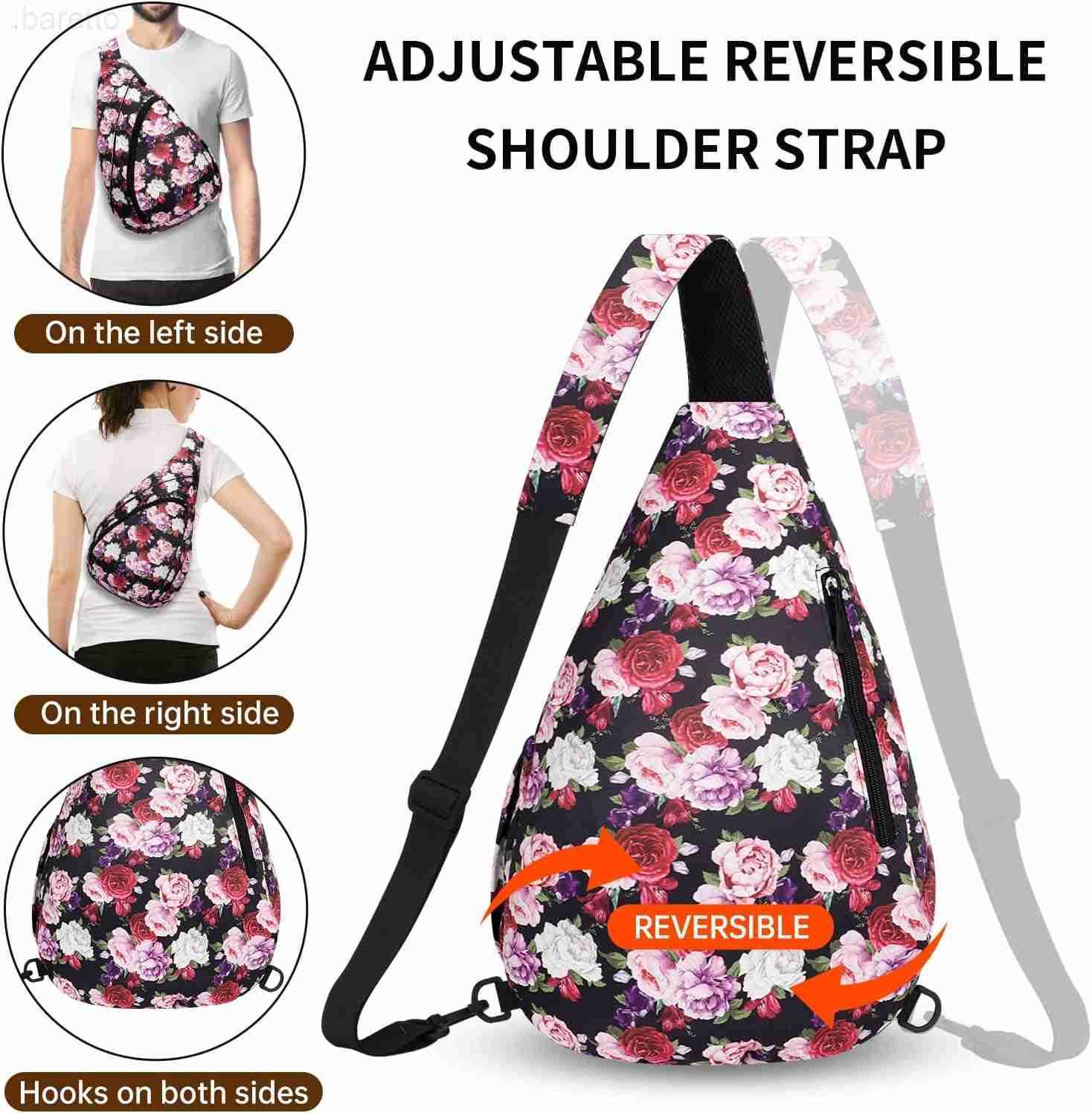 Crossbody Sling Bag for Men Women Lightweight Waterproof ChEST Shoulder Bag for Travel Hiking Everyday Use Z250909