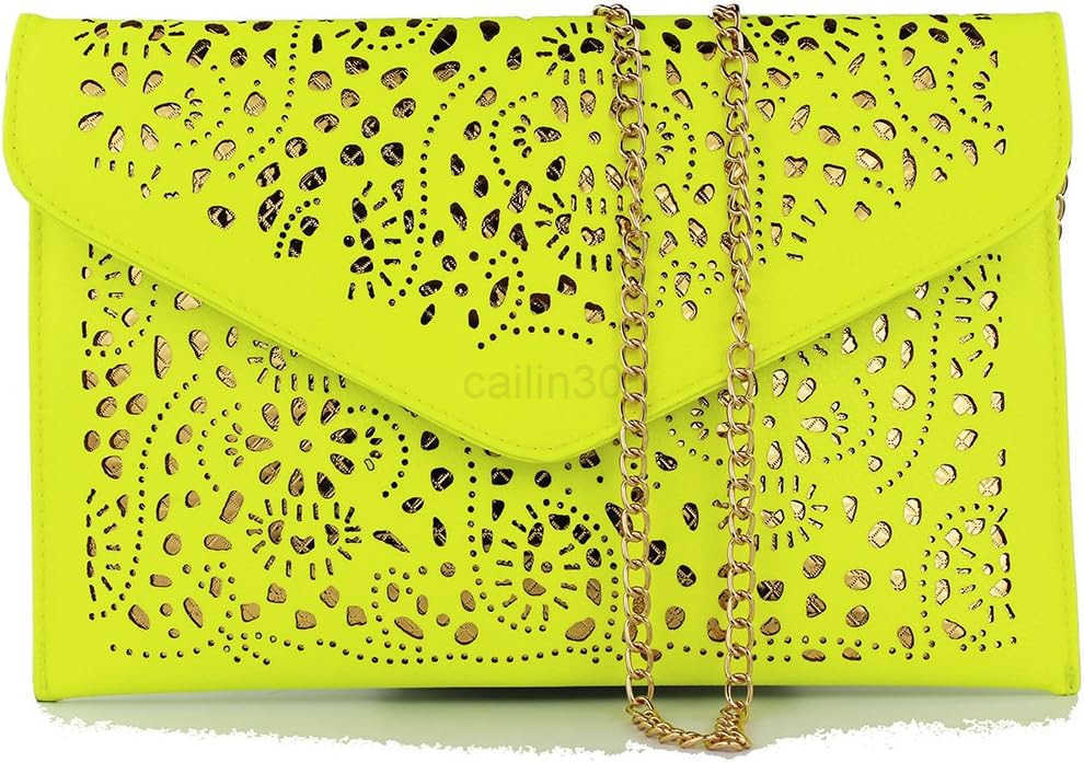Handbags Women Chain Cute Shoulder Bag Evening Party Evening Purses Ladies Girl Day Clutch Party Bag Lemon Green Z25909