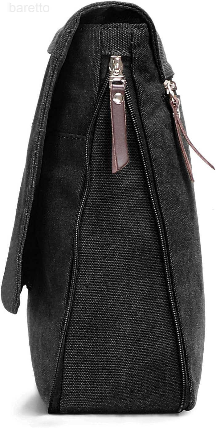 Vintage Canvas Leather Messenger Crossbody Bag Pack Organizer Z250909