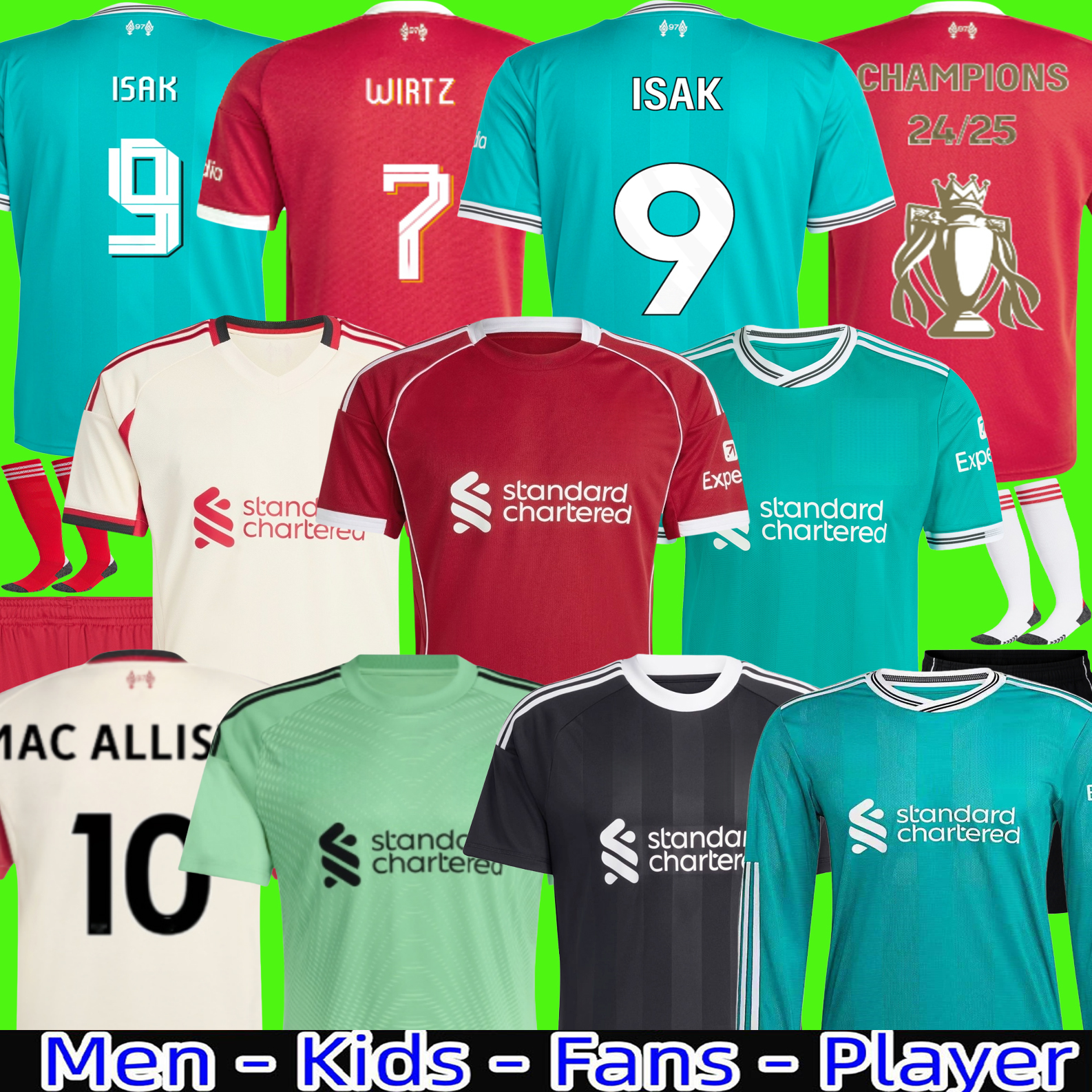 25 26 MAC ALLISTER soccer jersey DIOGO JOTA EkitikE 2025 2026 football shirt Luis DIaz SZOBOSZLAI A.BECKER FRIMPONG Wirtz Kerkez men kids kit uniforms SALAH
