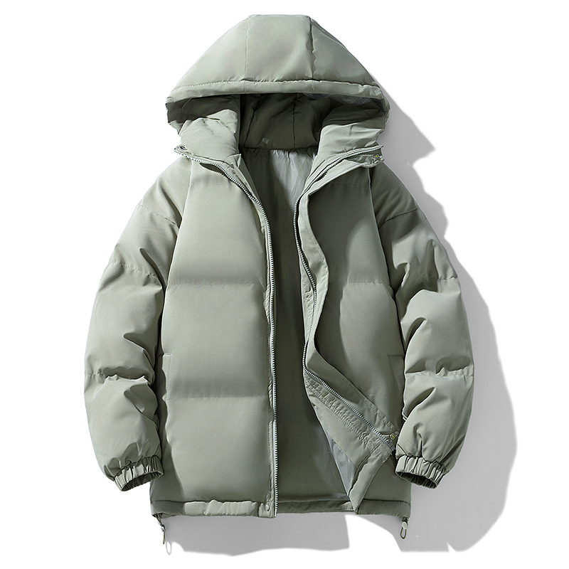 Free shipping designer classic solid color cotton jacket for men and women new autumn and winter fashion loose and thick casual couple cotton jacket