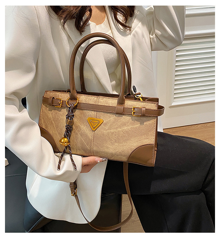 TB BHULAMTE Luxury Brand Designer Bag Handheld Fashion Casual Briefcase For Women 2024 Winter New Vintage High-End Feel Shoulder Bag Korean Style Tren