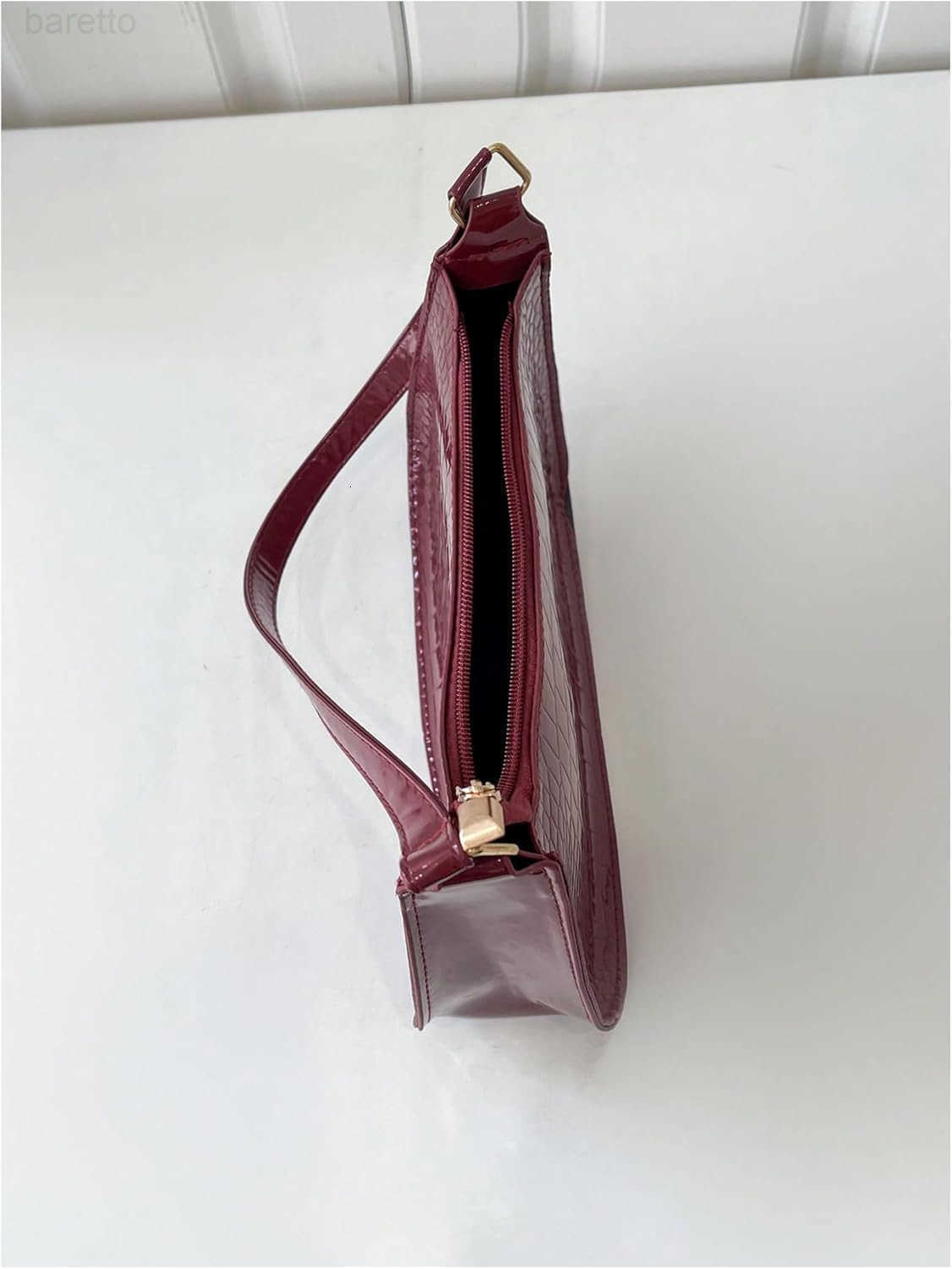 Womens PU Leather Shoulder Handbag Zipper Top Handle Single Strap Small Bags Purse Z250909