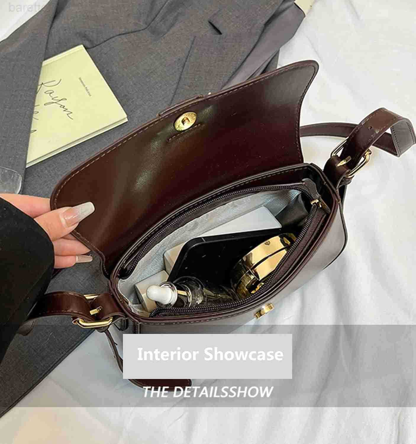 Bag for Women Trendy Crossbody Purse Vegan Leather Handbags Clutch Hobo Bags Y2K Saddle Purses Z250909