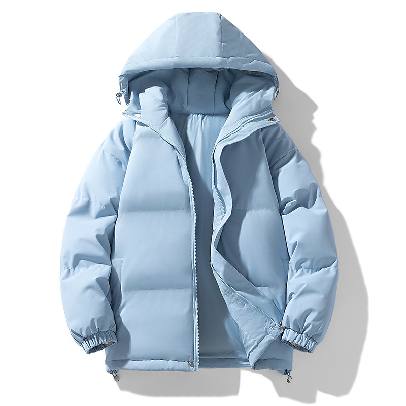 Free shipping designer classic solid color cotton jacket for men and women new autumn and winter fashion loose and thick casual couple cotton jacket