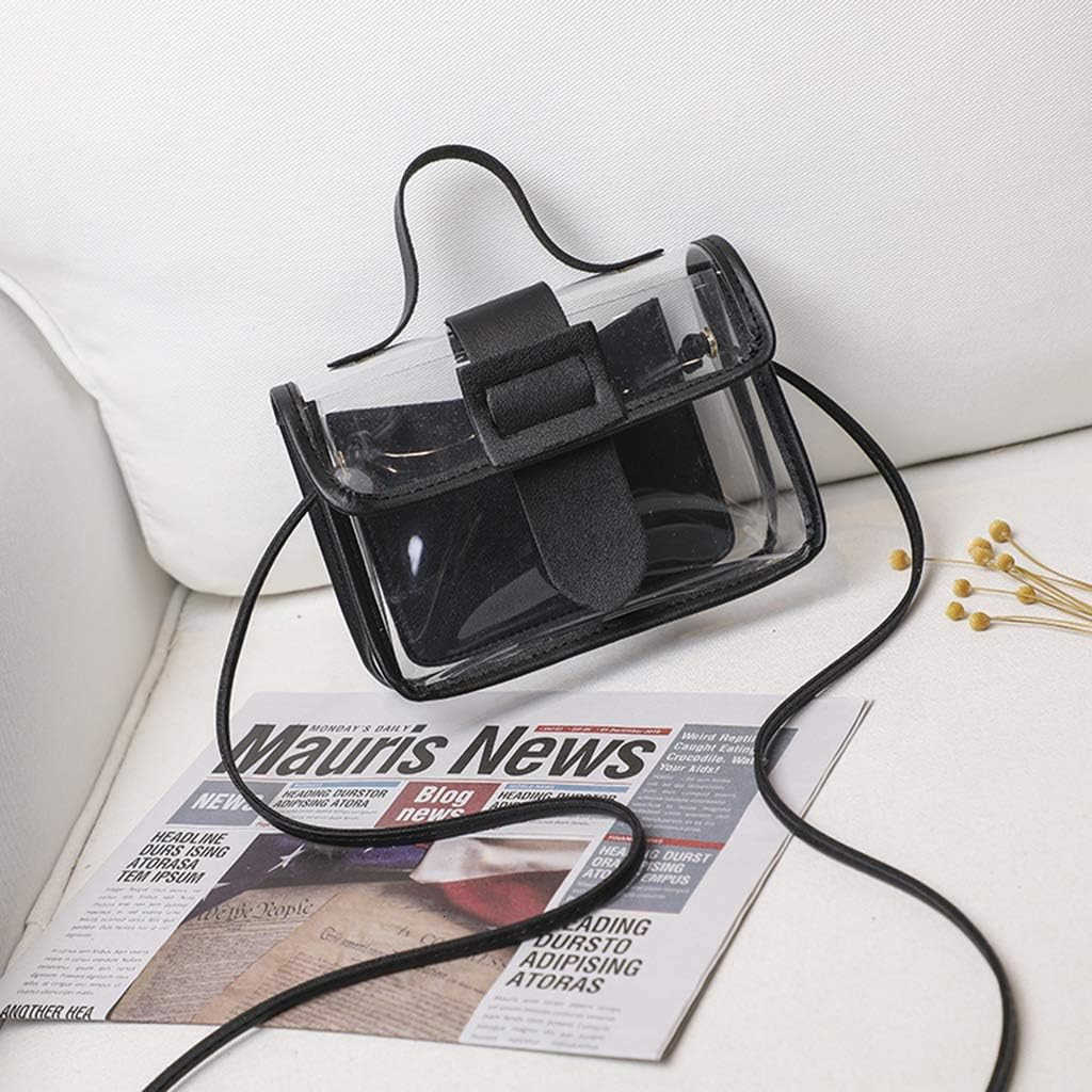 Clear PVC Crossbody Bag Handbag Approved for Stadiums Z25909