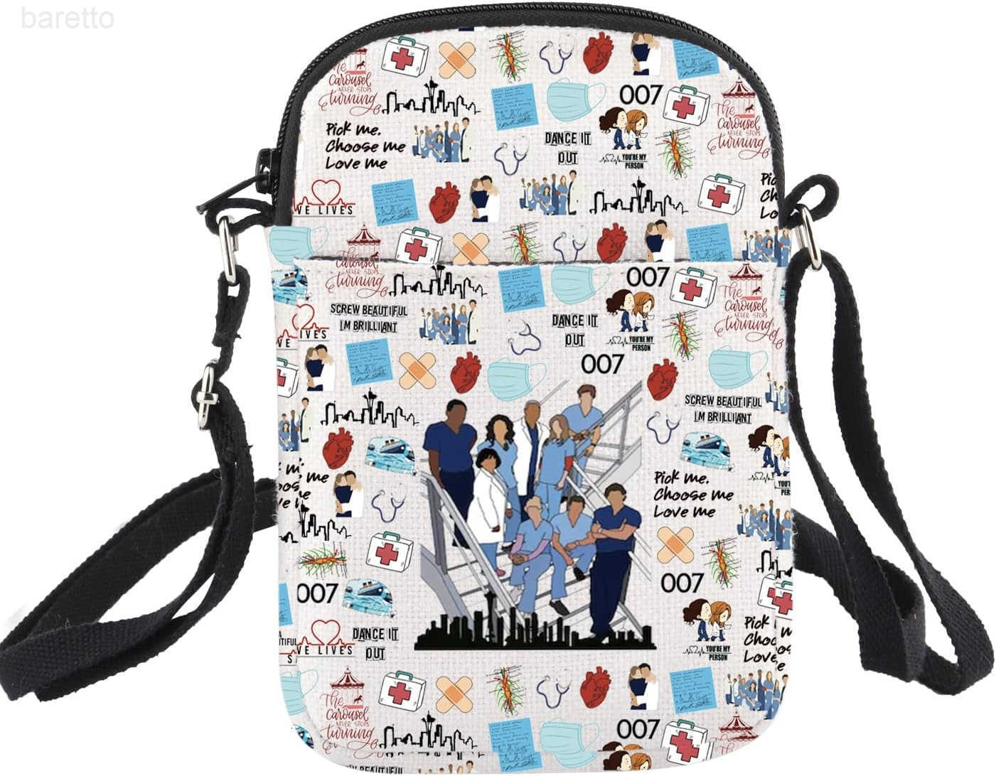 Crossbody Bag Medical Tv Show Fans Gifts Merchandise Doctor Thank You Gift Memorial Hospital Gifts Shoulder Bag Z250909
