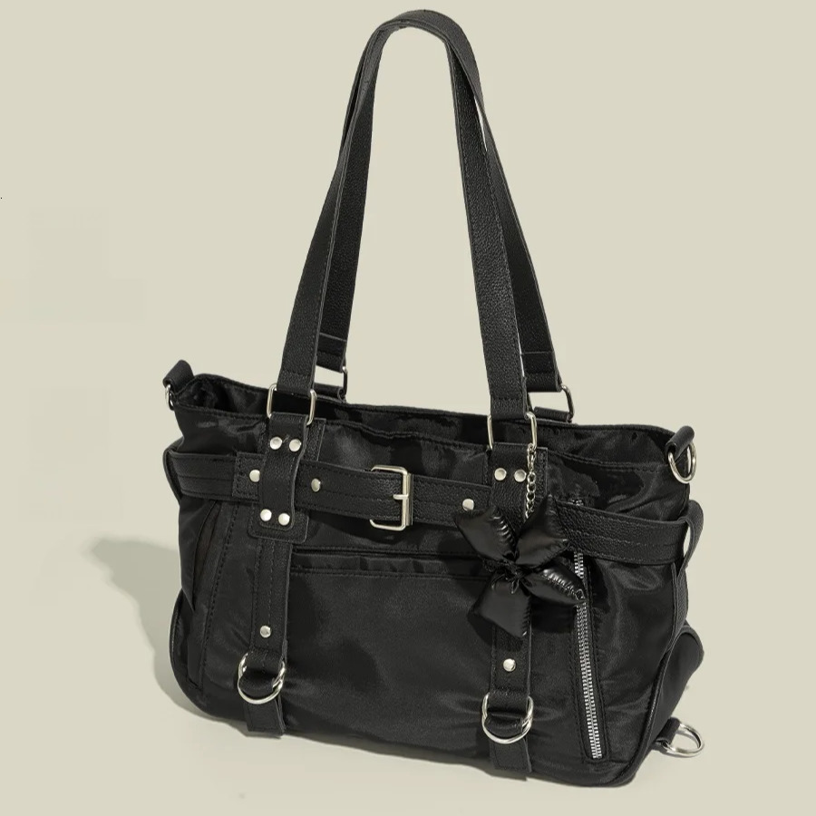 2025 new collection Vintage Style Handbag Large Capacity Soft Nylon Women's Shoulder Bag Autumn New Designer Bag Short Distance Travel Bag Regist