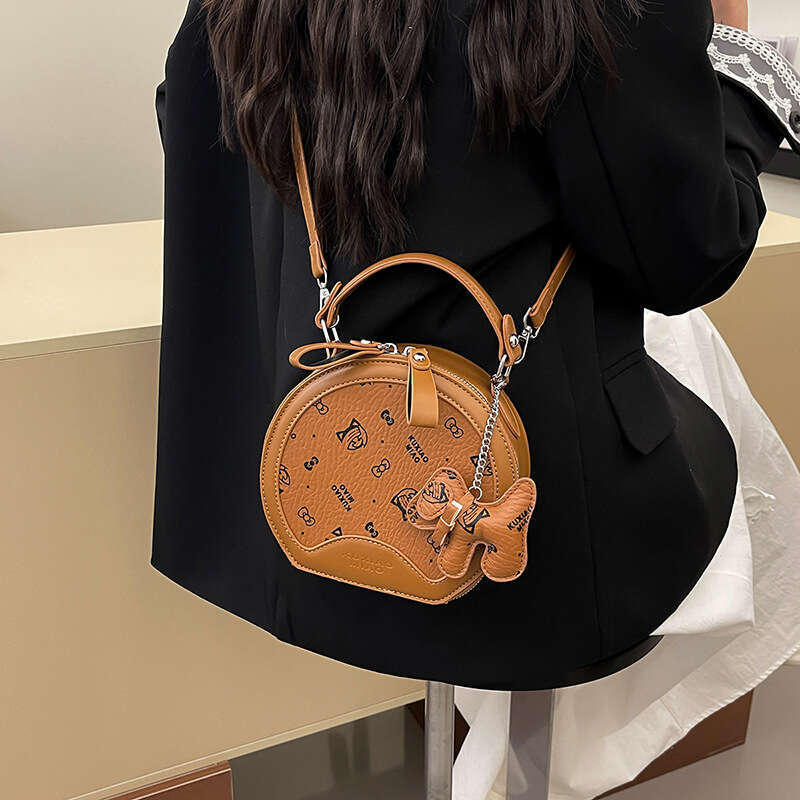 Kong Light Hong Luxury Cake For Women 2025 New Round Small Bag High-Quality Texture Spring Summer Crossbody Handbag