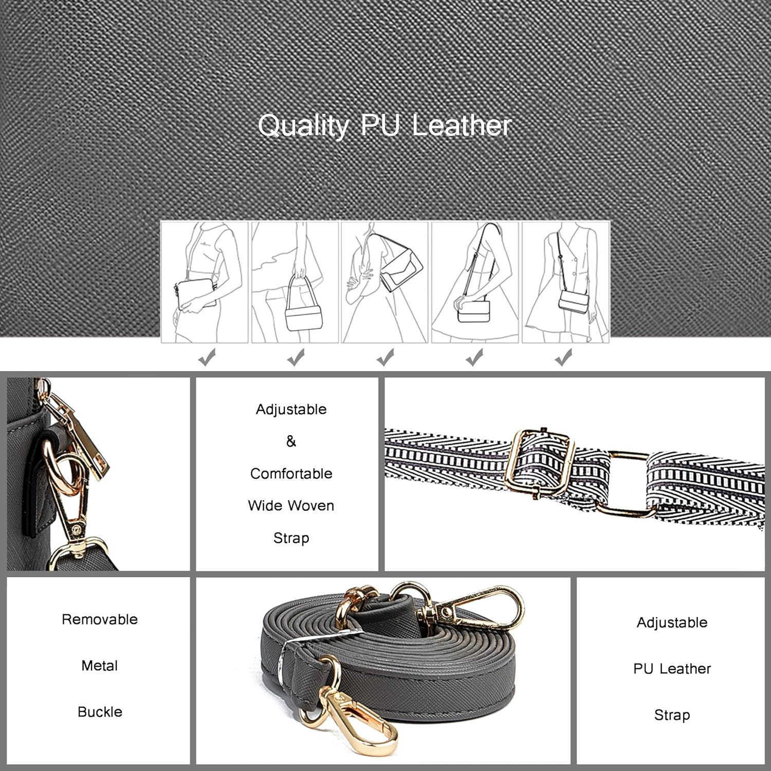 Crossbody Bags for Women Vegan Leather Purses Womens Shoulder Handbags Wallet Satchel Cross Body Purse Z250909