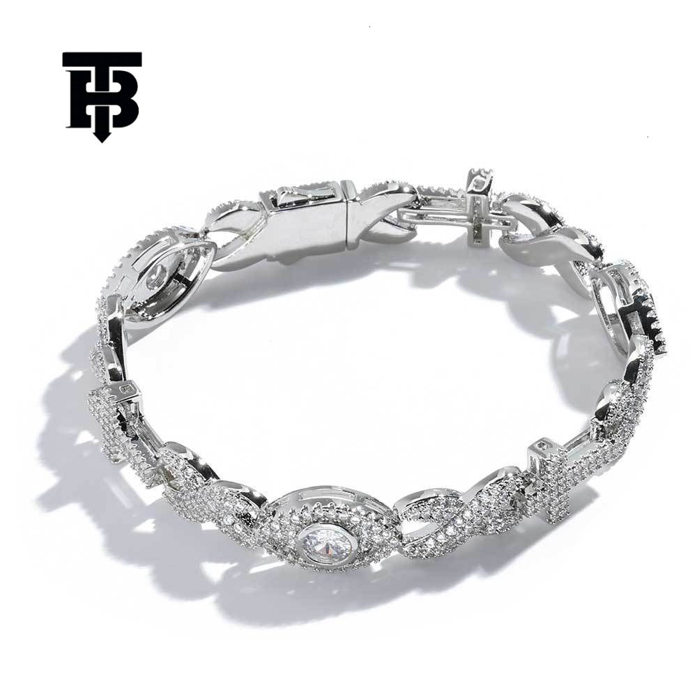 TB BHULAMTE Free Shipping New Designer Accessories Hip-hop Bracelet Eye Shape Chain Trendy Cross-border Jewelry Accessories Mens Bracelet Customizatio