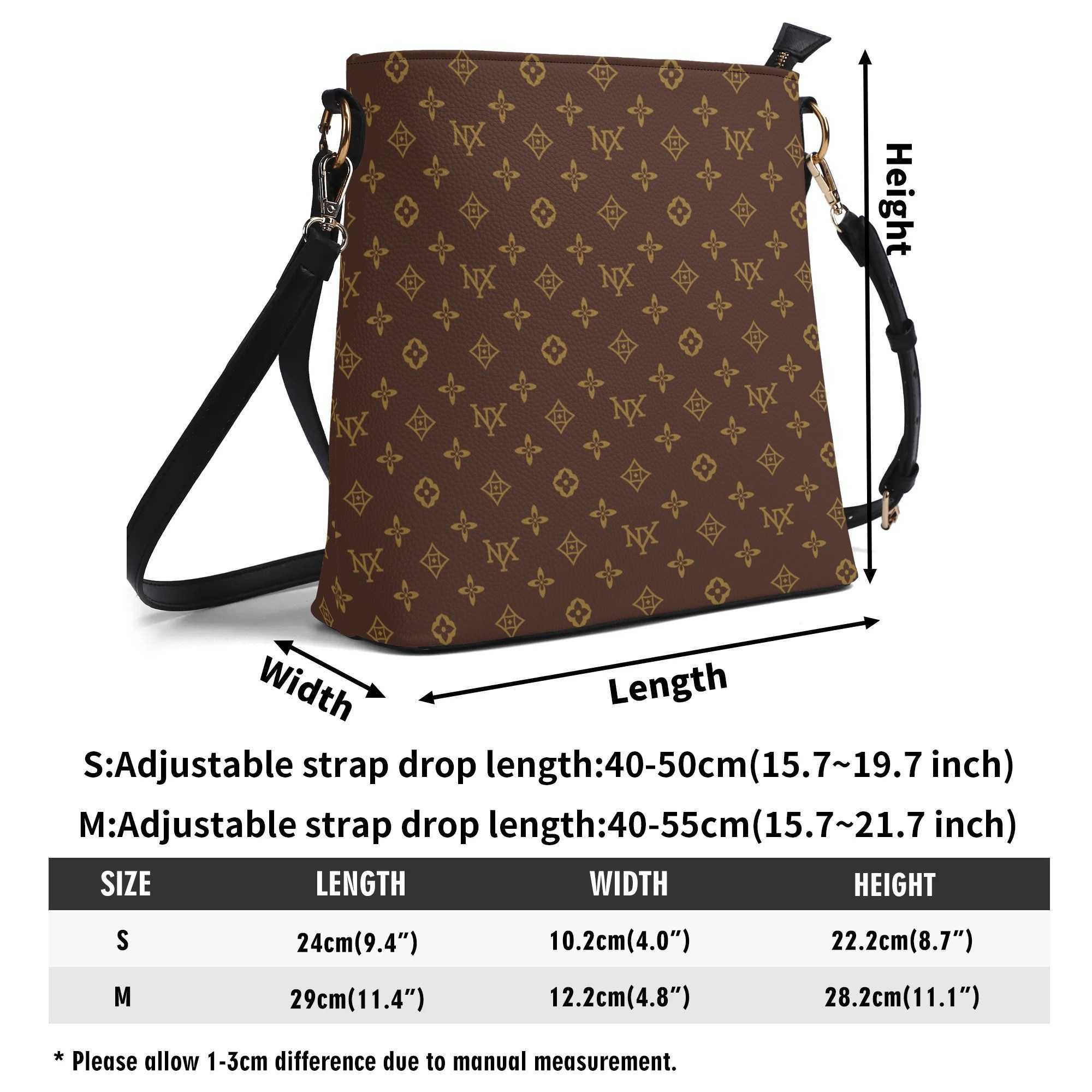 NXY Women PU Bucket Bag Shoulder Bag Designer Handbags Vintage Shopping Bags Lady Outdoor Crossbody Bags Purses 250909