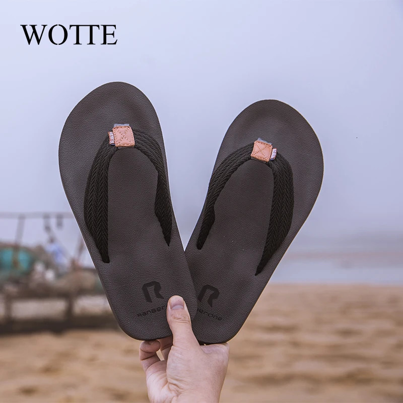 Big size 49 50 Men Flip Flops Summer Massage Slippers Casual Slides NonSlip Beach Indoor 250909