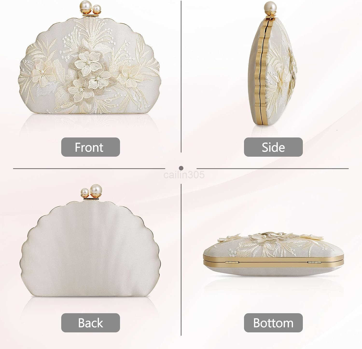 Clutch Purse Women Evening Handbag Top Handle Purse Crossbody Shoulder Bag for Wedding Party Prom Z25909