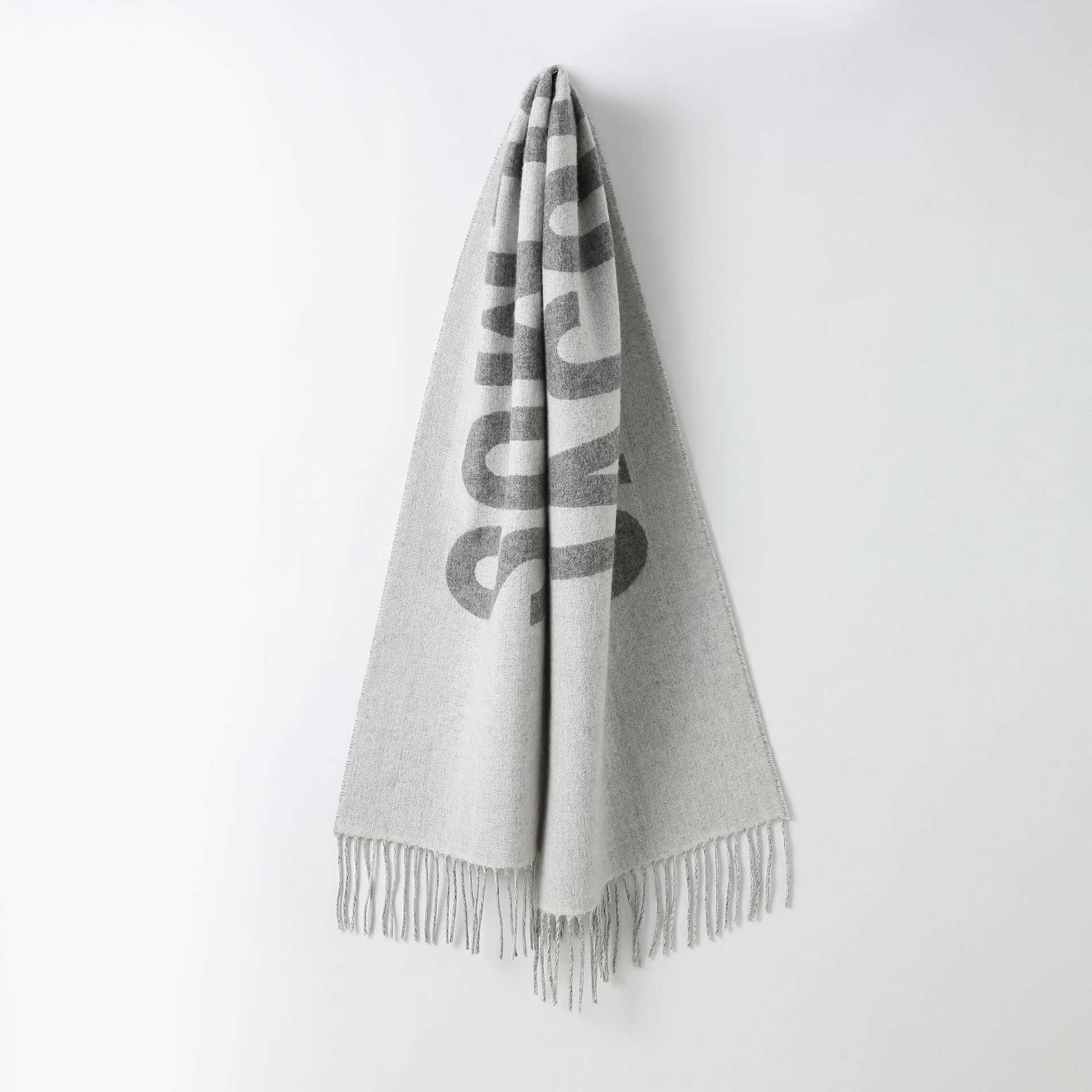 Wool Scarf for Women Autumn and Winter New Jacquard Letter Shawl Tassel Neck Warmer L250904 1CUIC