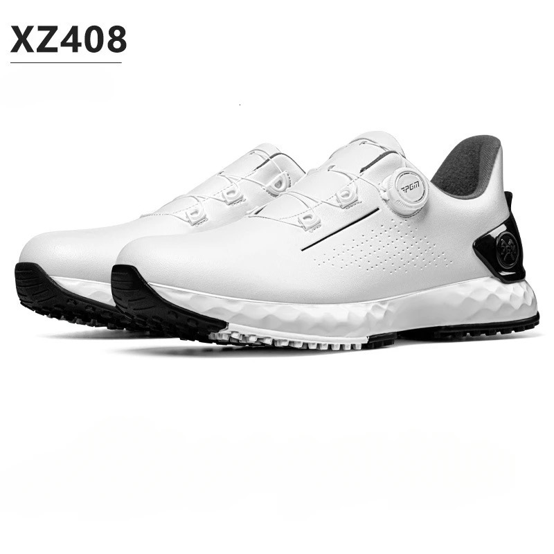 PGM Mens Golf Shoes Sneakers Comfortable Cushioning Knob Lace Waterproof and Anti Slip Height Increase XZ408 250909