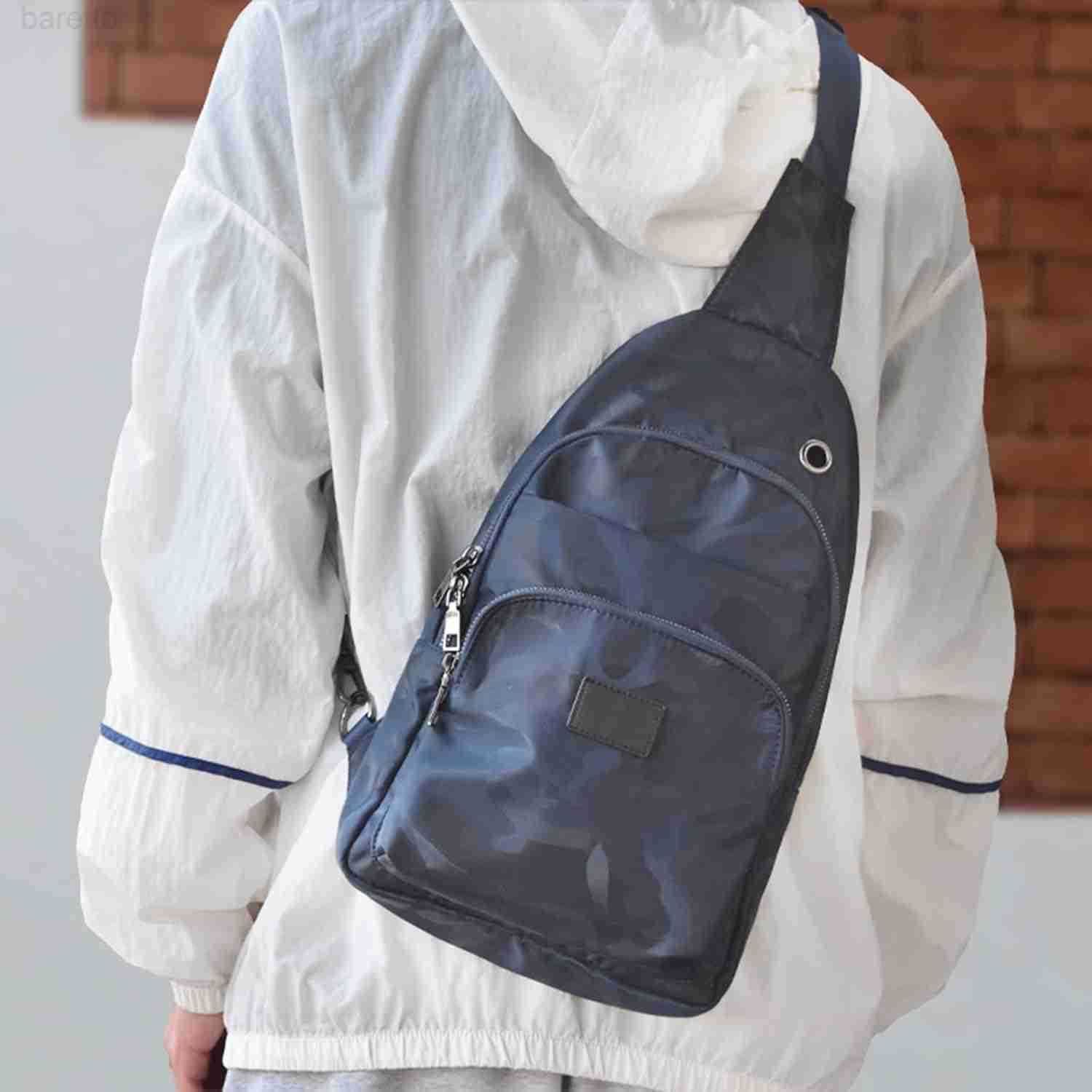Mens Crossbody Sling Bag Singleshoulder Bag Chest Bag Outdoors Travel Hiking Chest Bag Daypack for Men Z250910