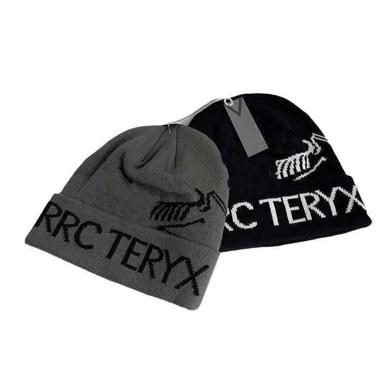 Bird Jacquard Knitted Hat with Correct AlphabetVersatile Warm Large Edition Thick Knitted Hat Personalized Cold Hat Trendy L250908 2A1B4