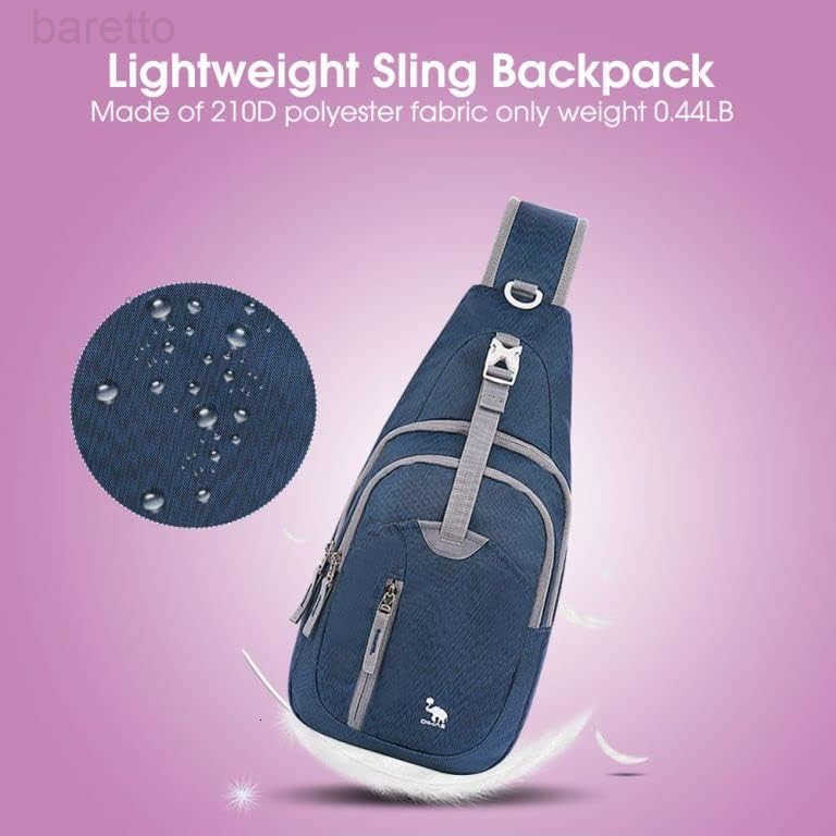 Sling Bag Crossbody Bags Men Travel Hiking Chest Daypack for Women One Strap Backpack Lightweight Over Shoulder Bag Z250909