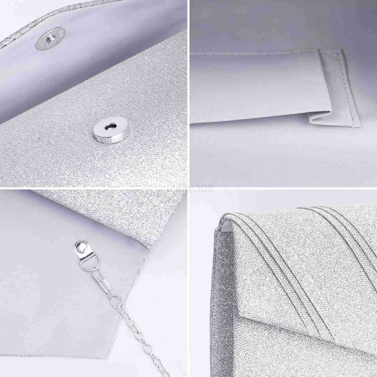 Womens Evening Handbags Glitter Envelope Clutch Purses Formal Ladies bag for Date Night Out Party8743x24in Z25909