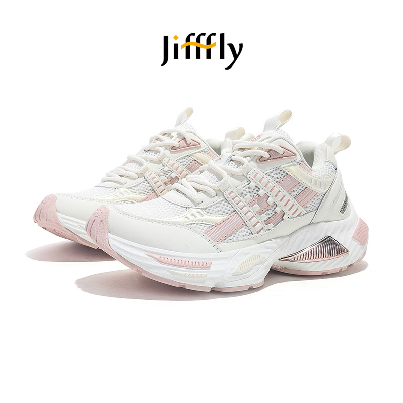 Jifffly free shipping designer shoes Autumn and winter new mesh breathable sports shoes thick sole height increasing vintage casual shoes