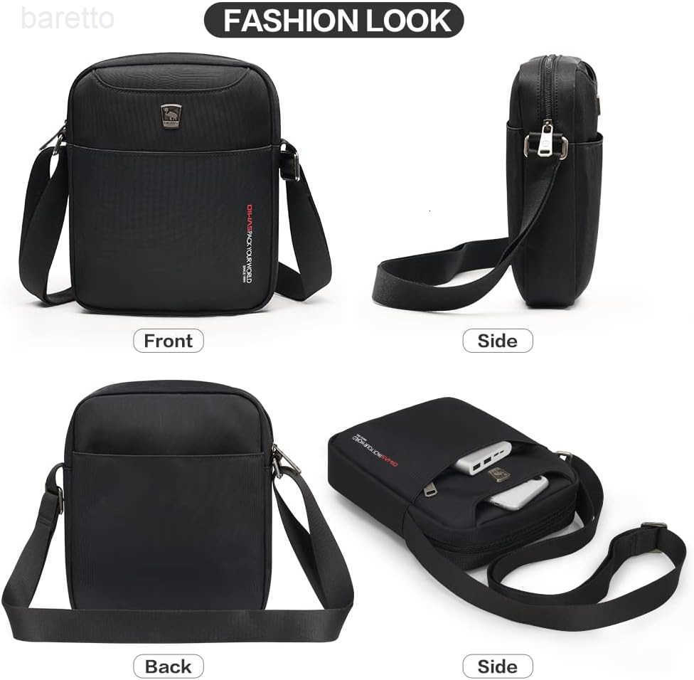 Small Messenger Bag Crossbody Shoulder Bags for Men Mini Sling Pack Handbag Mens Nylon Travel Purse Z250909