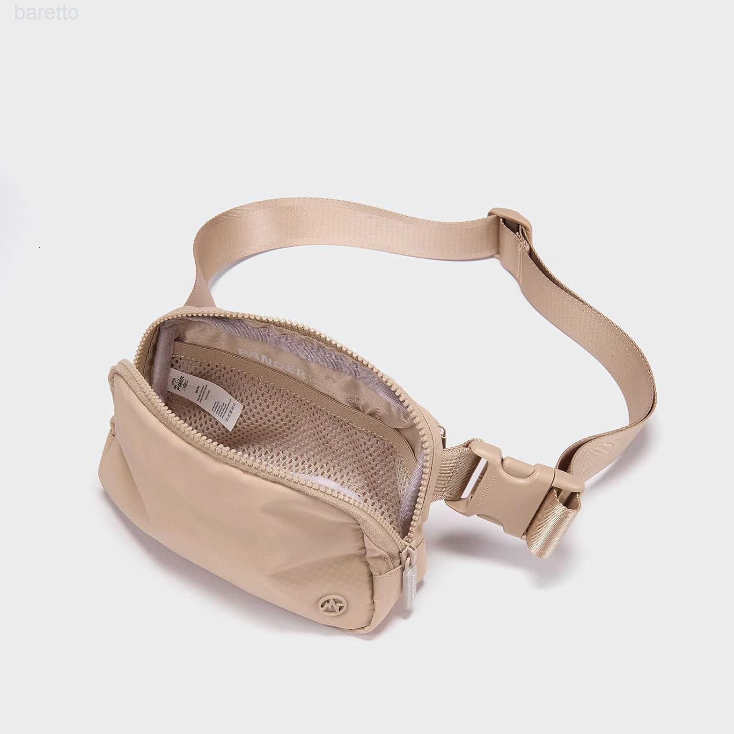 Two Way Zipper Fanny Pack Nylon Everywhere Belt Bag for Women Water Repellent Waist Packs Crossbody Bags with Adjustable Strap Raw Linen Z250909