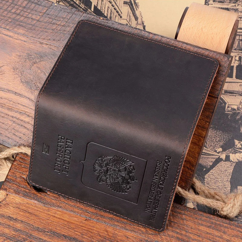 Custom Leather Russian Passport Cover for Russia Personalized Engraved Travel Holder RFID Blocking Gift for Men Women250909
